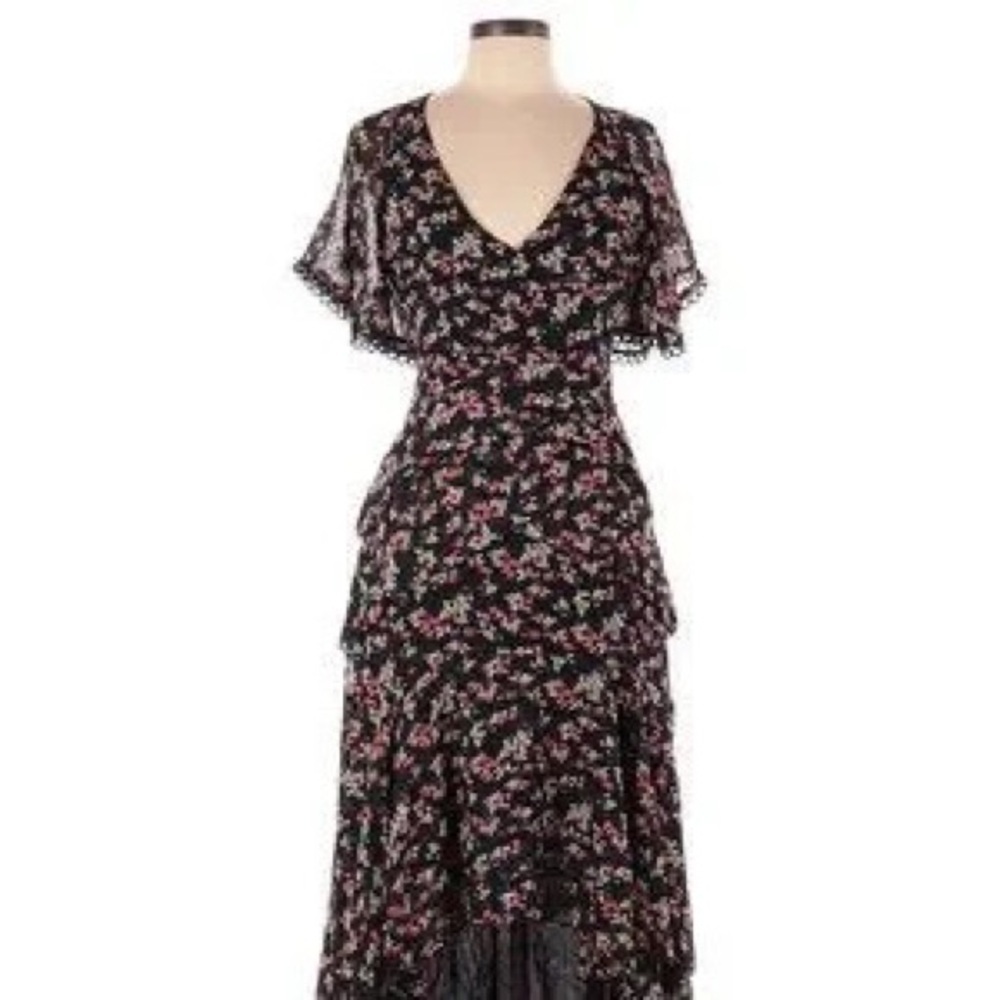 EDIT by White Closet Hi Low Midi Maxi Floral Dress Size 8